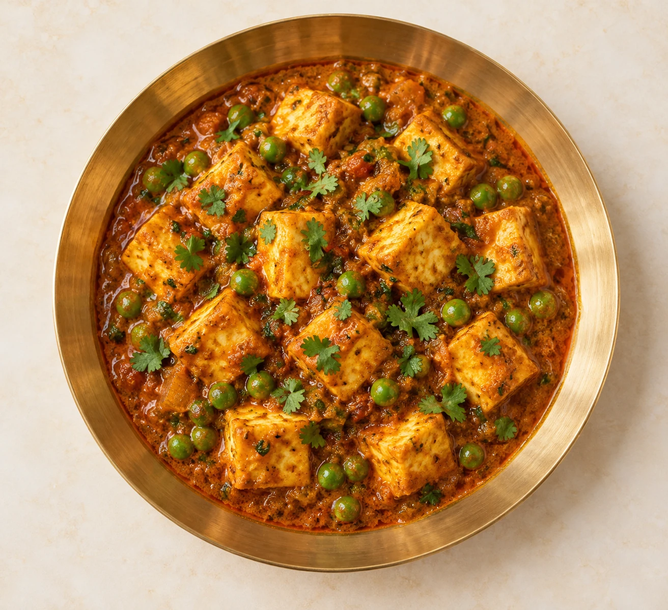 পনির কারি পরিবেশনের ছবি